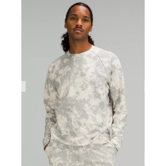 Lululemon Men's City Sweat Tie Dye Sweatshirt Size M Crew Neck Pull over Sporty - Picture 7 of 9